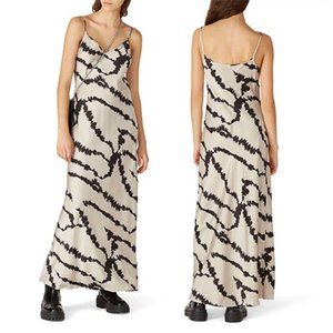 Allsaints Cleo Lieto Sleeveless V-Neck Women's Maxi Dress Size: Large NWOT